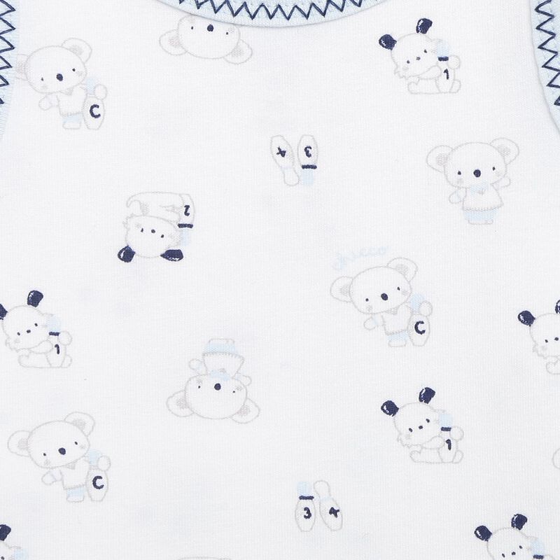 Boys Light Blue Set of 2 Body Suit image number null